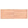 vidaXL Table Top Light Brown 180x60x(2-4)cm Treated Solid Wood Live Edge