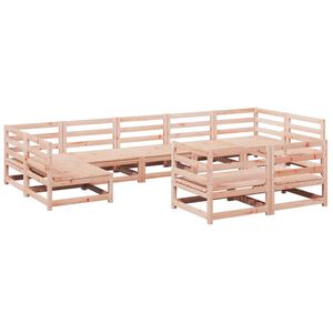 vidaXL 9 Piece Garden Sofa Set Solid Wood Douglas Fir