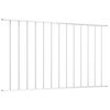 vidaXL Fence Panel Powder-coated Steel 1.63x1.25 m White