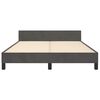 vidaXL Bed Frame without Mattress Dark Grey 180x200cm Super King Velvet
