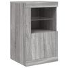 vidaXL Sideboard with LED Lights Grey Sonoma 164x37x67 cm