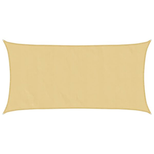 vidaXL Sun Shade Sail Sand 5x2.5 m 100% Polyester Oxford