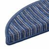 vidaXL Self-adhesive Stair Mats 15 pcs Blue 56 x 17 x 3 cm