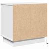 vidaXL Bedside Cabinet White 50 x 34.5 x 50 cm Engineered wood