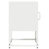 vidaXL Bedside Cabinet White 36x39x60.5 cm Cold-rolled Steel