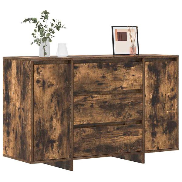 vidaXL Sideboard Smoked Oak 120 x 41 x 75 cm Engineered Wood