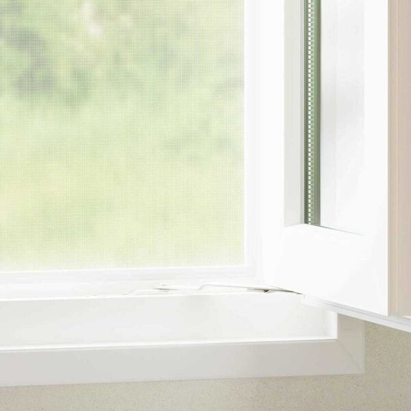 vidaXL Insect Mesh Screen White 80 x 500 cm Fibreglass