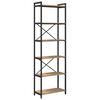 vidaXL Bookshelf 60 x 30 x 189.5 cm Engineered Wood Artisan Oak