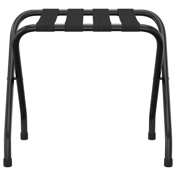 vidaXL Luggage Rack Black 56x40x49 cm
