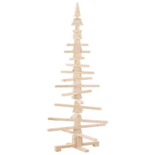 vidaXL Wooden Christmas Tree for Decoration 150 cm Solid Wood Pine