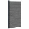 vidaXL Fence Panel WPC and Aluminium Grey