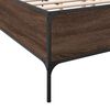 vidaXL Bed Frame without Mattress Brown Oak 140x190 cm