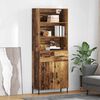 vidaXL Highboard Old Wood 69.5 x 32.5 x 180 cm Engineered Wood