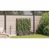 vidaXL Garden Planter 3 pcs Brown Steel