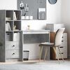vidaXL Desk Concrete Grey 80 x 40 x 76 cm