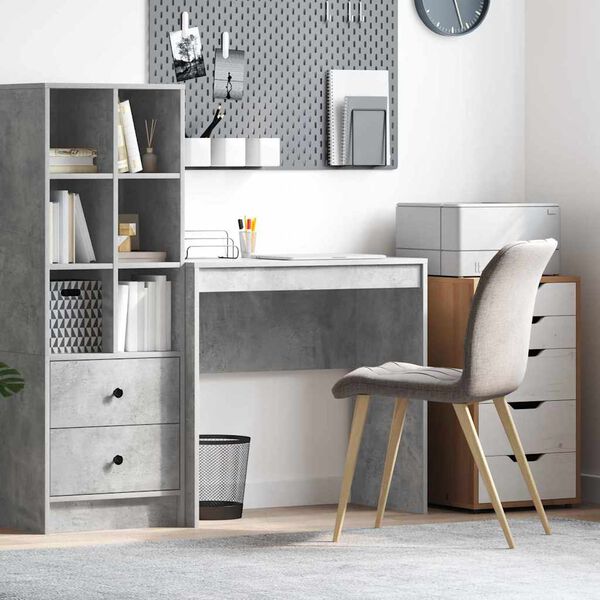 vidaXL Desk Concrete Grey 80 x 40 x 76 cm
