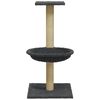 vidaXL Cat Tree with Sisal Scratching Post Dark Grey 74 cm