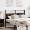 vidaXL Replace Headboard Smoked Oak 120 cm Engineered Wood and Steel