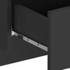 vidaXL Wall-mounted Bedside Cabinets 2 pcs Black