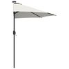 vidaXL Garden Parasol Sand 294 x 150 x 224 cm Polyester and Steel
