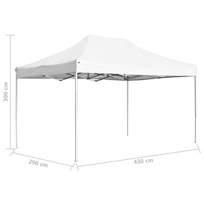 vidaXL Professional Folding Party Tent Aluminium 4.5x3 m White