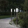 vidaXL Bollard Lights 3 pcs 80 cm Stainless Steel IP44