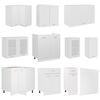 vidaXL 11 Piece Kitchen Cabinet Set Lyon White Engineered Wood