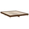 vidaXL Bed Frame without Mattress Brown Oak 120x200 cm Engineered Wood
