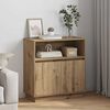 vidaXL LED Sideboard Artisan Oak 71 x 34.5 x 75 cm Engineered Wood