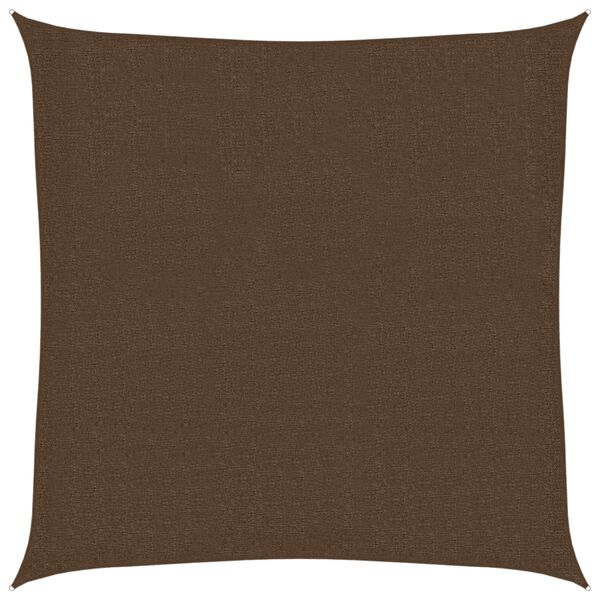 vidaXL Sunshade Sail 160 g/m² Brown 3.6x3.6 m HDPE