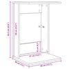 vidaXL Side Table Sonoma Oak 40 x 38 x 62.5 cm Engineered Wood