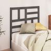 vidaXL Bed Headboard Grey 106x4x104 cm Solid Wood Pine