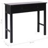 vidaXL Console Table Black 90x30x77 cm Wood