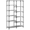 vidaXL Bookshelf Grey Sonoma 100x32x170 cm Engineered Wood and Iron
