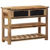 vidaXL Console Table 100x35x75 cm Solid Wood Mango