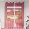 vidaXL Voile Curtains with Rod Pockets 2 pcs Wine Red