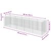 vidaXL Gabion Raised Bed Galvanised Steel 450x90x100 cm