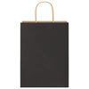 vidaXL Paper Bags 50 pcs with Handles Black 26x12x35 cm