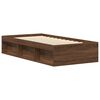 vidaXL Bed Frame without Mattress Brown Oak 90x200 cm