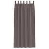 vidaXL Blackout Curtains with Rings 2 pcs Dark Brown 245 x 140 cm