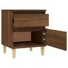 vidaXL Bedside Cabinets 2 pcs Brown Oak 40x35x50 cm