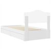 vidaXL Storage Bed with Headboard White 90 x 200 cm Engineered Wood