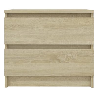 vidaXL Bed Cabinet Sonoma Oak 50x39x43.5 cm Engineered Wood