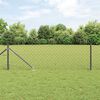 vidaXL Fence Post Grey 25 x 0.6 m (40 x 40 mm mesh) Steel and PVC