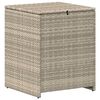vidaXL Cushion Box Light Grey 55 x 55 x 69 cm Poly Rattan