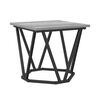 vidaXL Side Table Set 2 pcs Grey Sonoma Engineered Wood and Steel