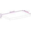 vidaXL Table Top 50x30x3.8 cm Live Edge Solid Wood Rough Mango