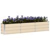 vidaXL Planter Ivory 240 x 40 x 45 cm Steel