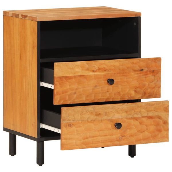 vidaXL Bedside Cabinet 50x33x60 cm Solid Wood Acacia
