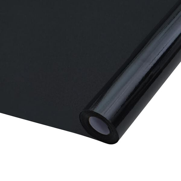 vidaXL Window Films 3 pcs Static Frosted Black PVC